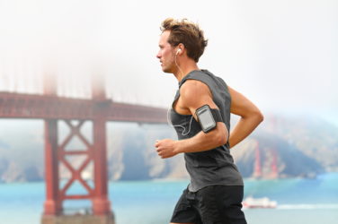 Male runner in San Francisco